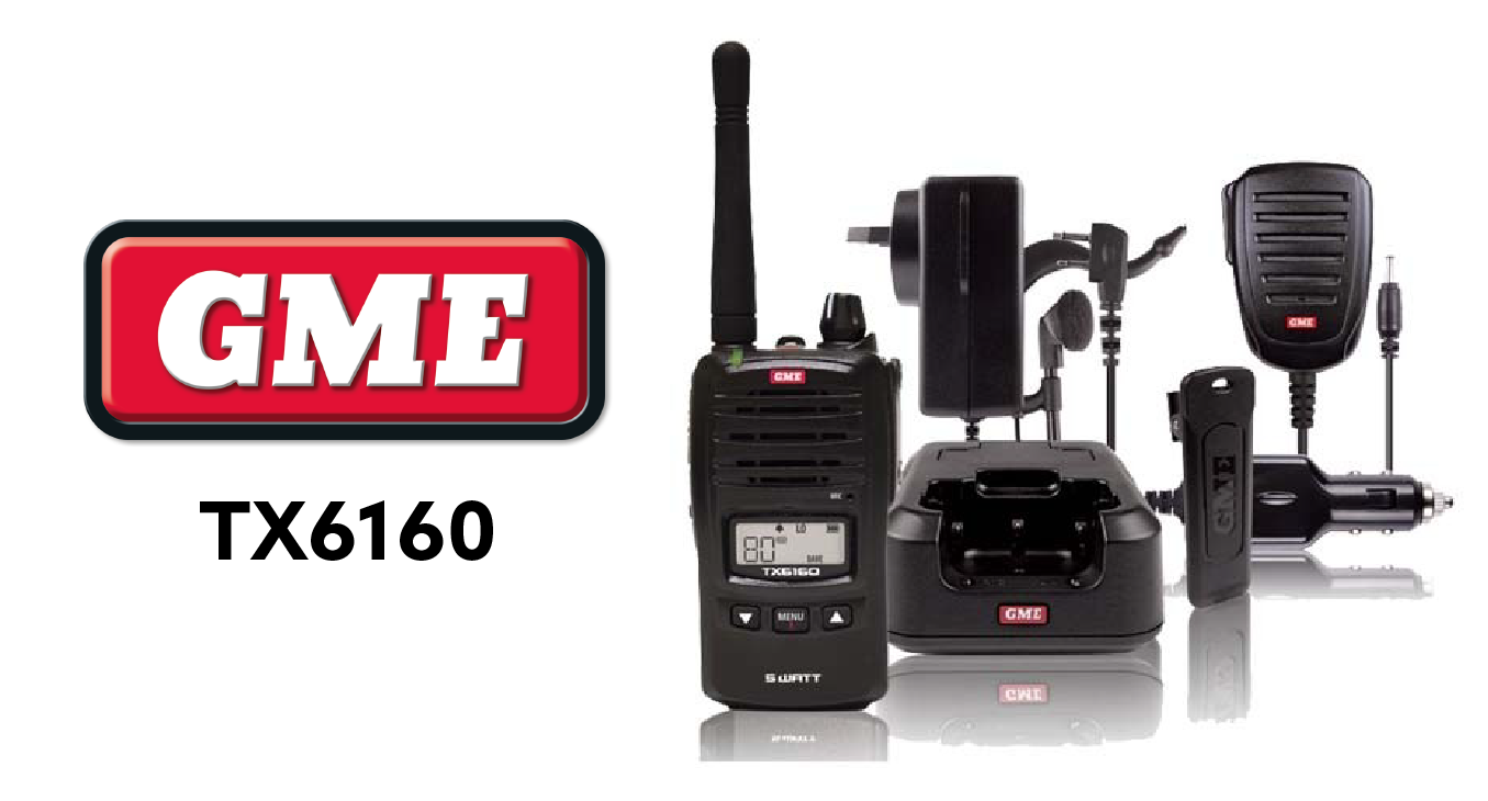 GME TX6160 5/1 Watt UHF CB Handheld Radio